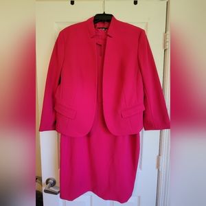 Nine West matching fuchsia dress & blazer suit